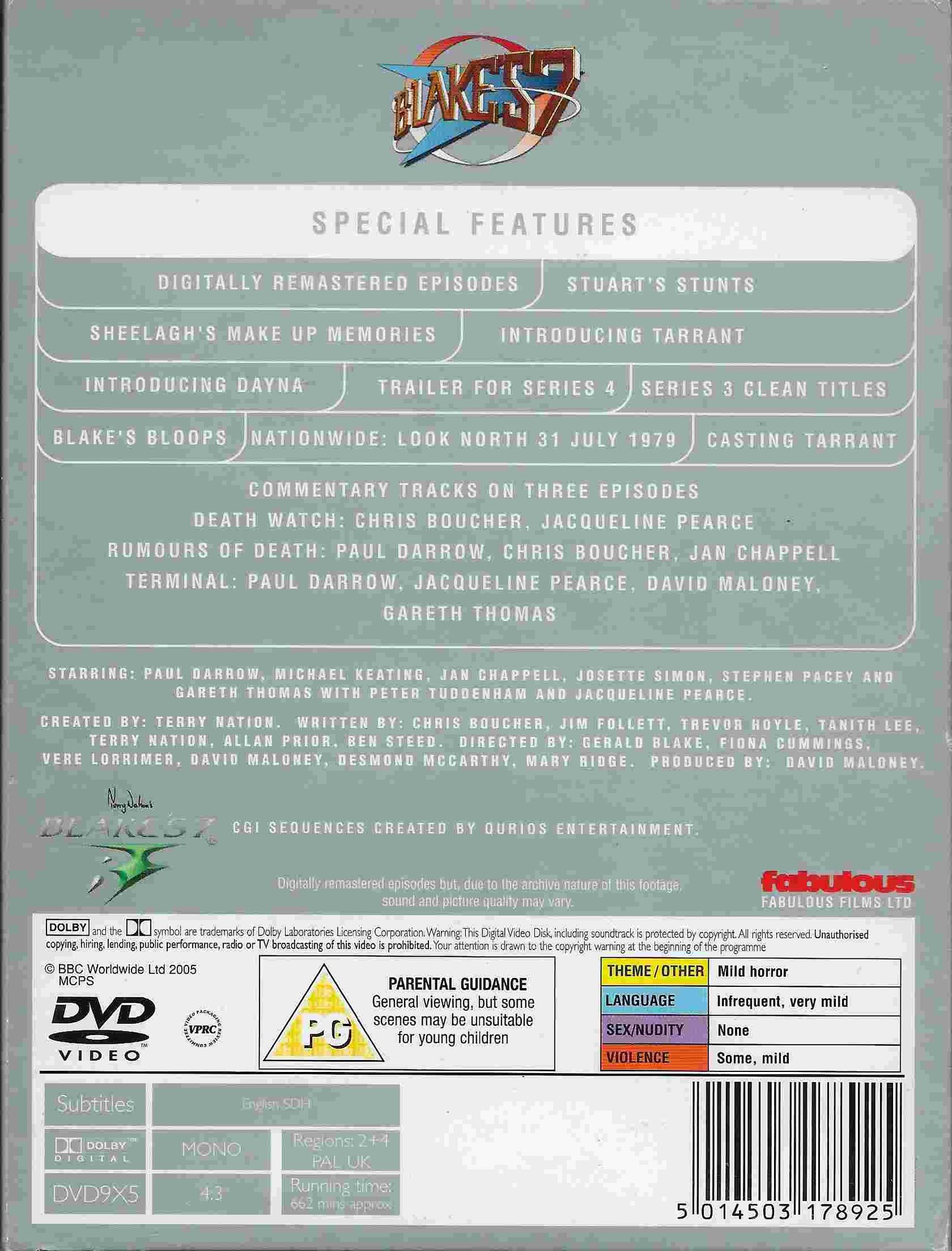 Back cover of BBCDVD 1789